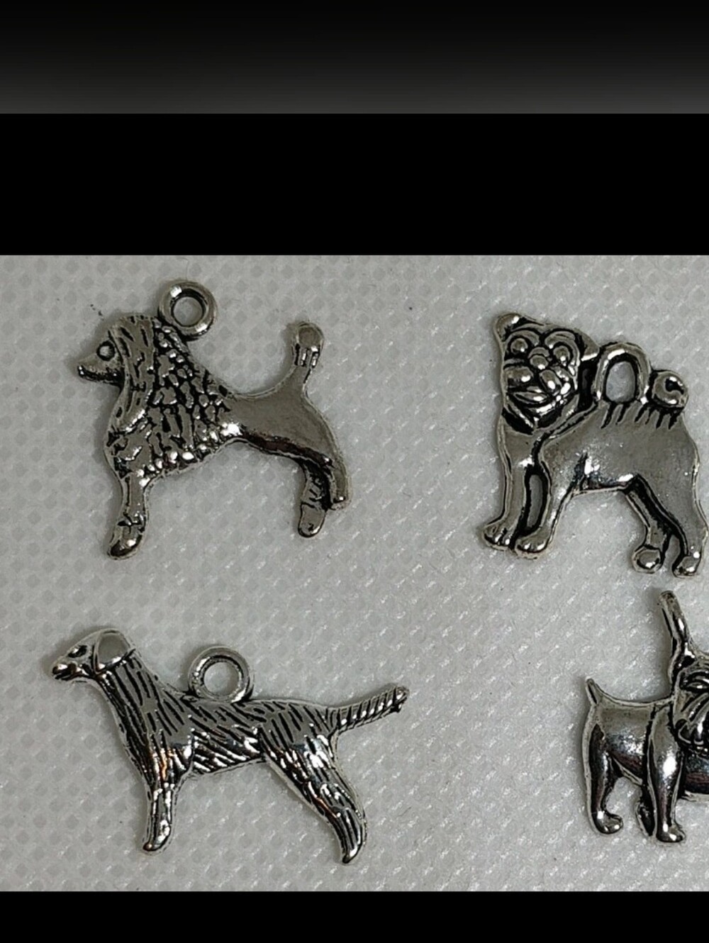 15 Silver Dog Charm Mix - Small Dog/Puppy Charms - Picture 4 of 7